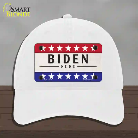 Joe Biden 2020 Novelty License Plate Hat Unconstructed Cotton / White