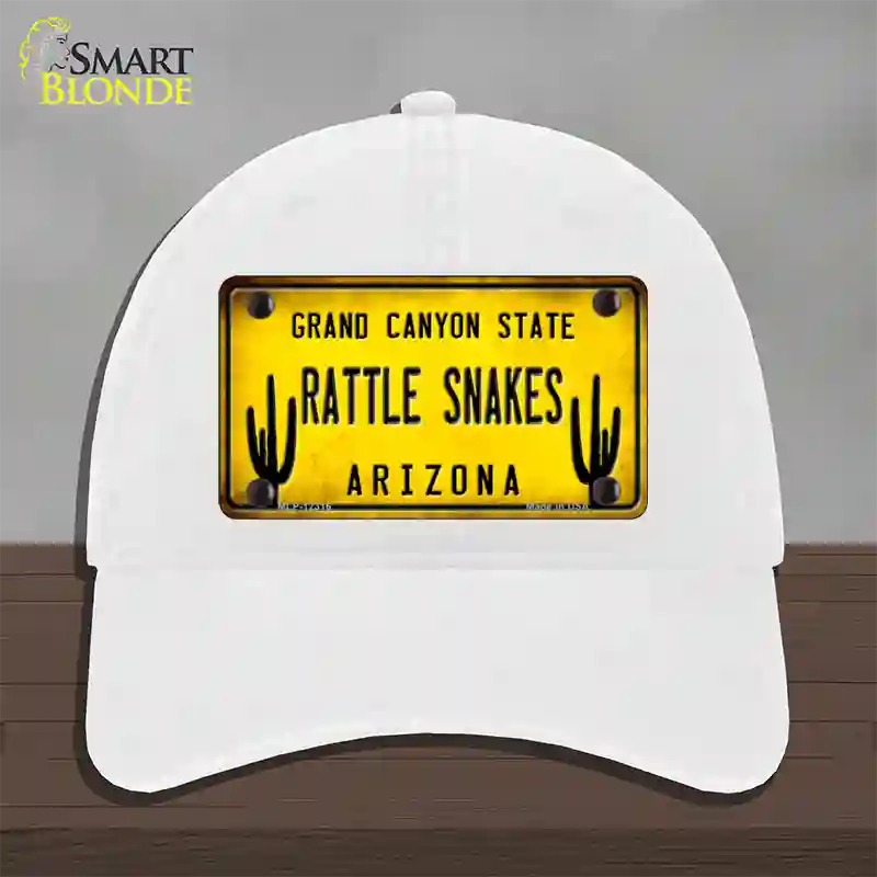 Arizona Rattle Snakes Novelty License Plate Hat Unconstructed Cotton / White