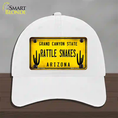 Arizona Rattle Snakes Novelty License Plate Hat Unconstructed Cotton / White