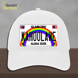 Kahoolawe Hawaii Novelty License Plate Hat Unconstructed Cotton / White