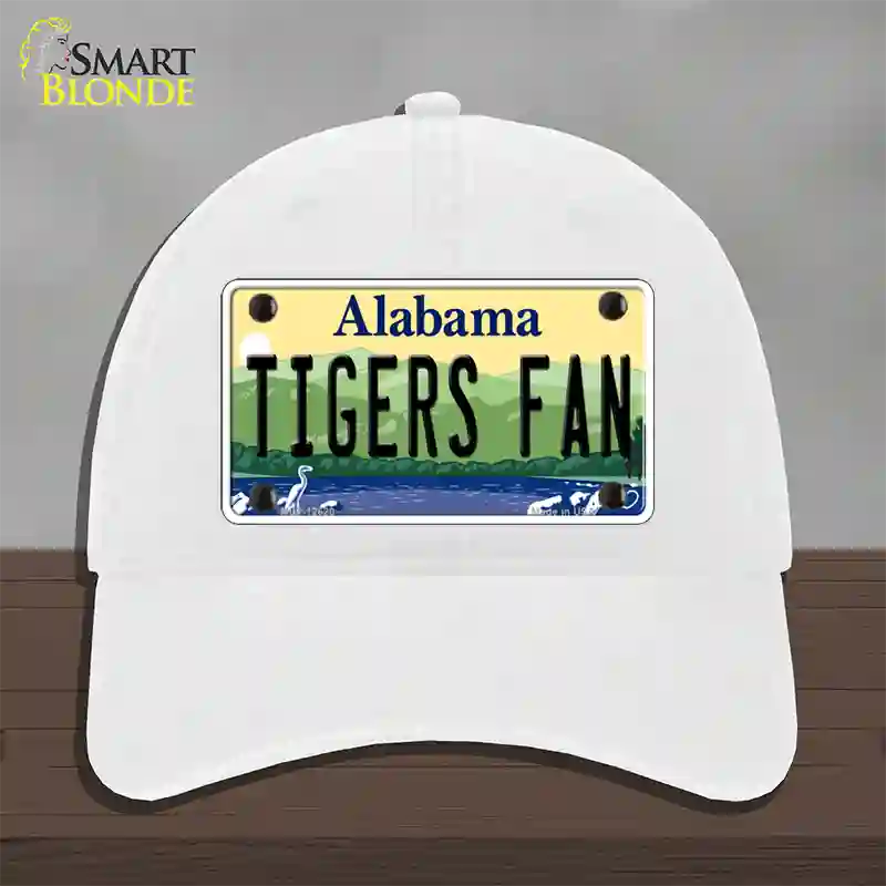 Tigers Fan Novelty License Plate Hat Unconstructed Cotton / White