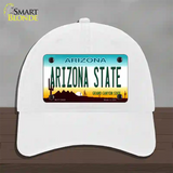 Arizona State Novelty License Plate Hat Unconstructed Cotton / White