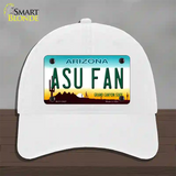 Arizona State Fan Novelty License Plate Hat Unconstructed Cotton / White