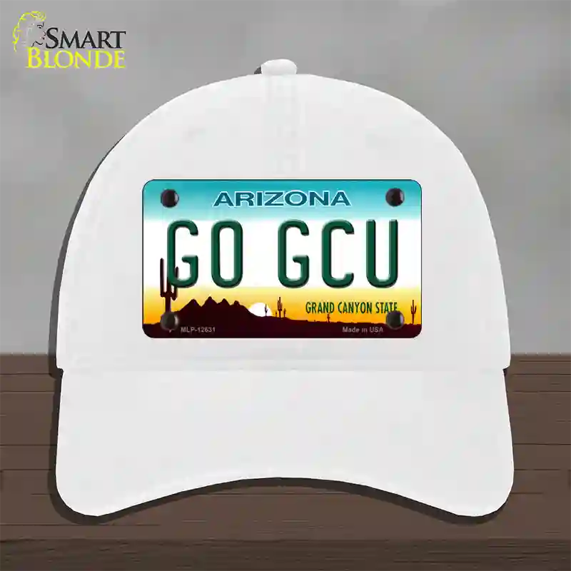 Go Grand Canyon Univ Novelty License Plate Hat Unconstructed Cotton / White