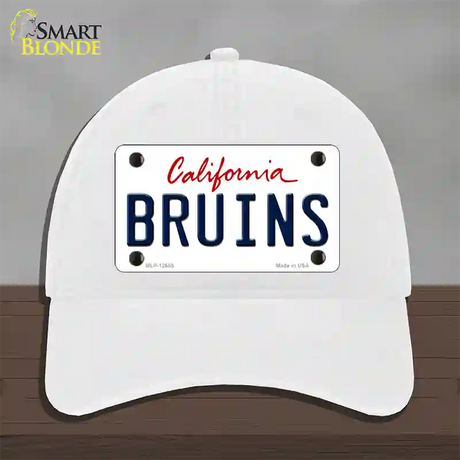 Bruins Novelty License Plate Hat Unconstructed Cotton / White