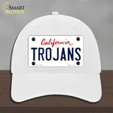 Trojans Novelty License Plate Hat Unconstructed Cotton / White