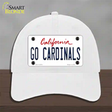 Go Cardinals Novelty License Plate Hat Unconstructed Cotton / White