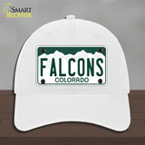 Falcons Novelty License Plate Hat Unconstructed Cotton / White