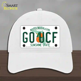 Go UCF Novelty License Plate Hat Unconstructed Cotton / White