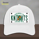 Knights Novelty License Plate Hat Unconstructed Cotton / White