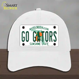 Go Gators Novelty License Plate Hat Unconstructed Cotton / White