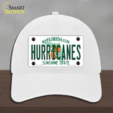 Hurricanes Novelty License Plate Hat Unconstructed Cotton / White