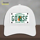 Go USF Novelty License Plate Hat Unconstructed Cotton / White