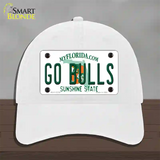 Go Bulls Novelty License Plate Hat Unconstructed Cotton / White