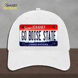 Go Boise State Novelty License Plate Hat Unconstructed Cotton / White