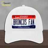 Broncos Fan Novelty License Plate Hat Unconstructed Cotton / White