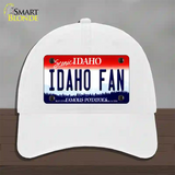 Idaho Fan Novelty License Plate Hat Unconstructed Cotton / White