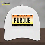 Purdue Novelty License Plate Hat Tag Unconstructed Cotton / White