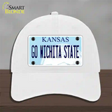 Go Wichita State Novelty License Plate Hat Tag Unconstructed Cotton / White