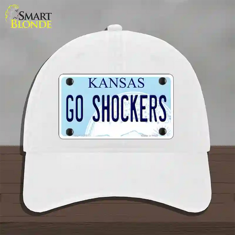 Go Shockers Novelty License Plate Hat Tag Unconstructed Cotton / White