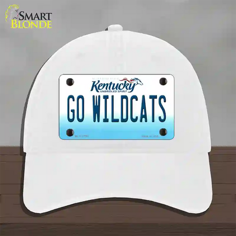 Kentucky Go Wildcats Novelty License Plate Hat Tag Unconstructed Cotton / White