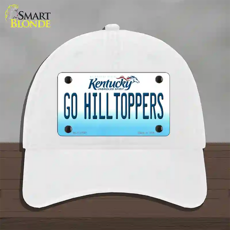 Go Hilltoppers Novelty License Plate Hat Tag Unconstructed Cotton / White