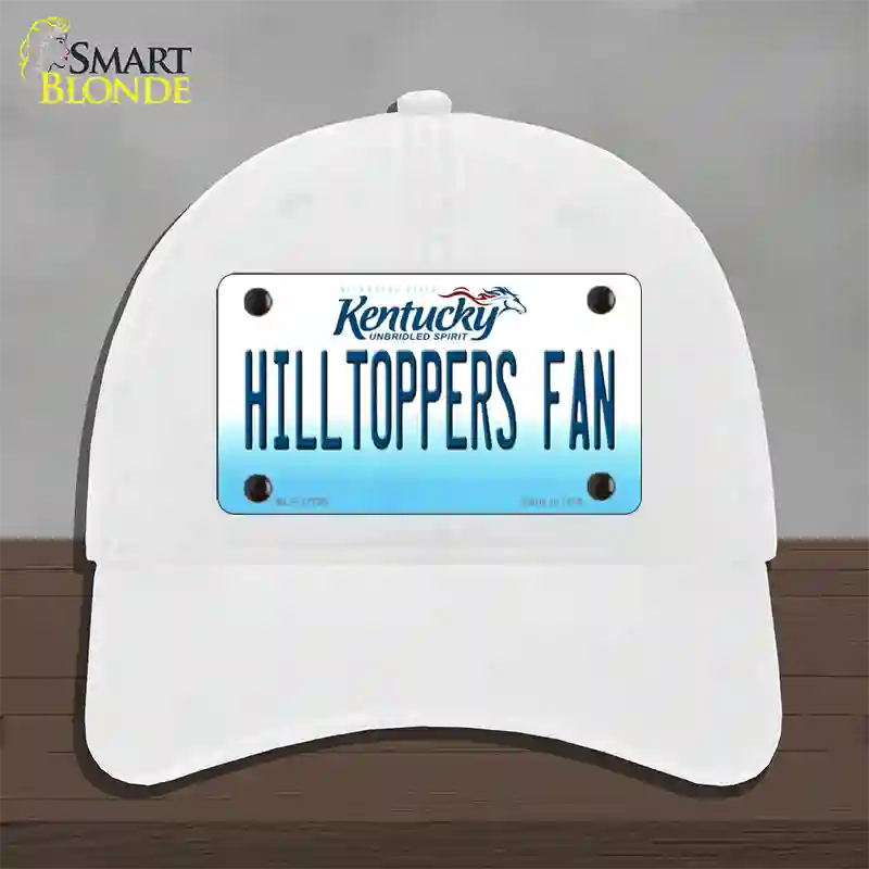 Hilltoppers Fan Novelty License Plate Hat Tag Unconstructed Cotton / White