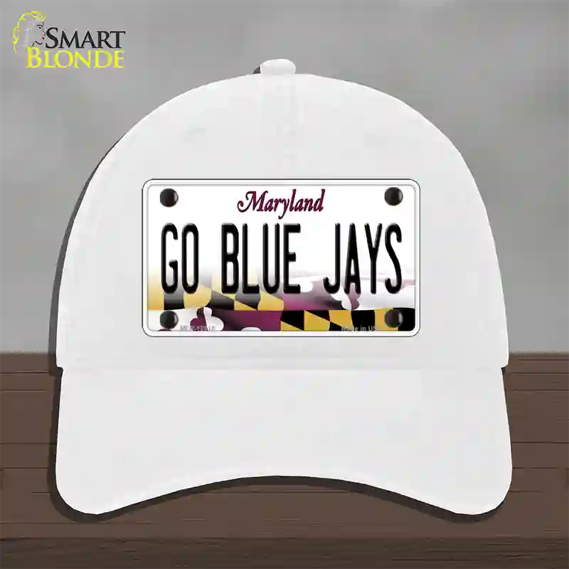 Go Blue Jays Novelty License Plate Hat Unconstructed Cotton / White