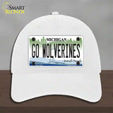 Go Wolverines Novelty License Plate Hat Unconstructed Cotton / White