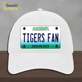 Tigers Fan Missouri Novelty License Plate Hat Unconstructed Cotton / White