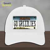 Go Grizzlies Novelty License Plate Hat Unconstructed Cotton / White