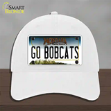 Go Bobcats Novelty License Plate Hat Unconstructed Cotton / White