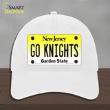 Go Knights New Jersey Novelty License Plate Hat Unconstructed Cotton / White