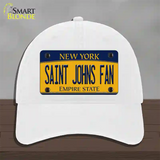 Saint Johns Fan Novelty License Plate Hat Unconstructed Cotton / White