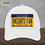 Black Knights Fan Novelty License Plate Hat Unconstructed Cotton / White