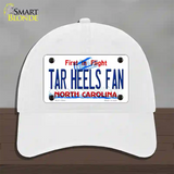 Tar Heels Fan Novelty License Plate Hat Unconstructed Cotton / White