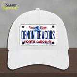 Demon Deacons Novelty License Plate Hat Unconstructed Cotton / White