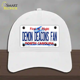 Demon Deacons Fan Novelty License Plate Hat Unconstructed Cotton / White