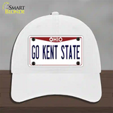 Go Kent State Novelty License Plate Hat Unconstructed Cotton / White