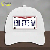 Kent State Fan Novelty License Plate Hat Unconstructed Cotton / White