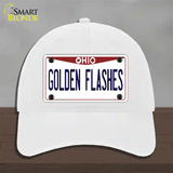 Golden Flashes Novelty License Plate Hat Unconstructed Cotton / White