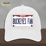 Buckeyes Fan Novelty License Plate Hat Unconstructed Cotton / White