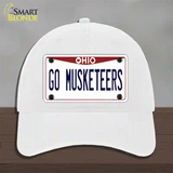 Go Musketeers Novelty License Plate Hat Unconstructed Cotton / White