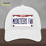 Musketeers Fan Novelty License Plate Hat Unconstructed Cotton / White