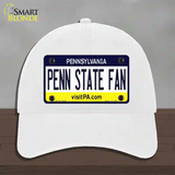 Penn State Fan Novelty License Plate Hat Unconstructed Cotton / White