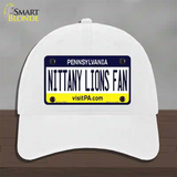 Nittany Lions Fan Novelty License Plate Hat Unconstructed Cotton / White