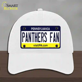 Panthers Fan Novelty License Plate Hat Unconstructed Cotton / White