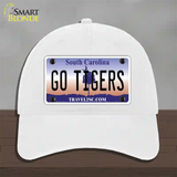 South Carolina Go Tigers Novelty License Plate Hat Unconstructed Cotton / White