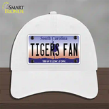 South Carolina Plate Tigers Fan Novelty License Plate Hat Unconstructed Cotton / White