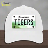 Tiger Tennessees Novelty License Plate Hat Unconstructed Cotton / White